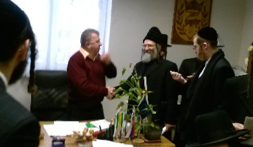Delegácia rabínov Február 2014 