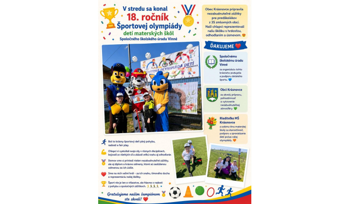 Fotka pre článok 18. ročník detskej olympiády