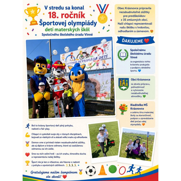 Menšia fotka pre článok 18. ročník detskej olympiády