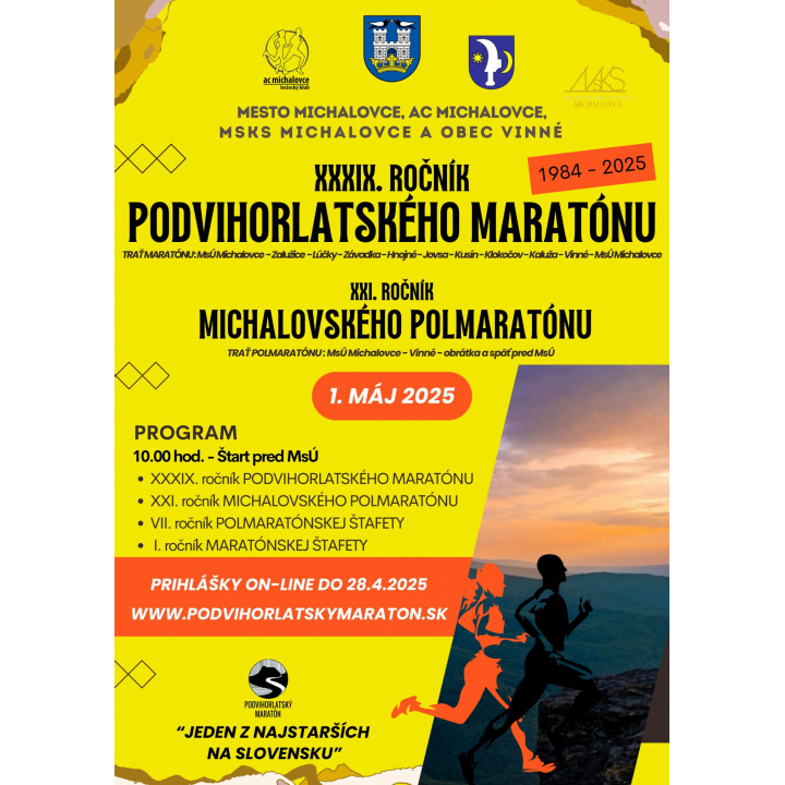 Menšia fotka pre článok 39. ročník Podvihorlatského Maratónu