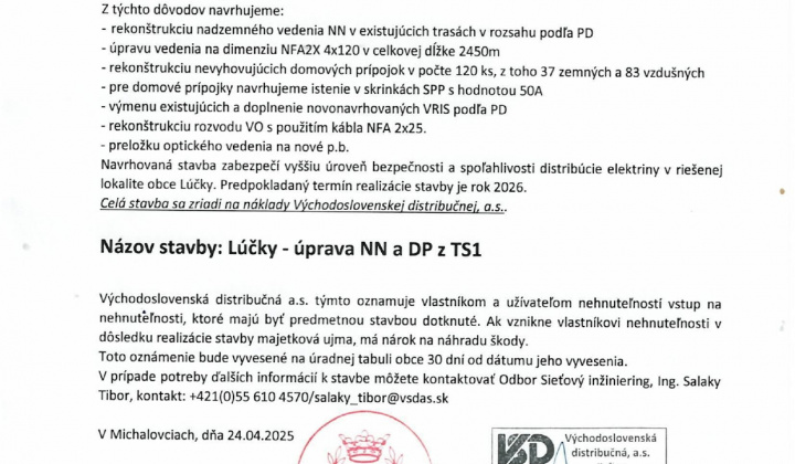 Aktuality / Oznámenie verejnou vyhláškou - foto