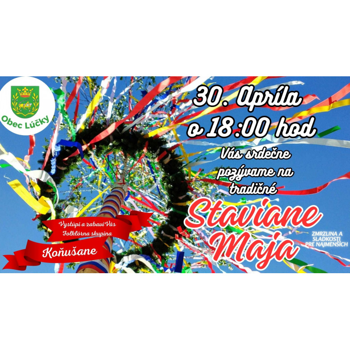 Menšia fotka pre článok Pozvánka na stavanie Mája - 30.04.2026 o 18:00 hod
