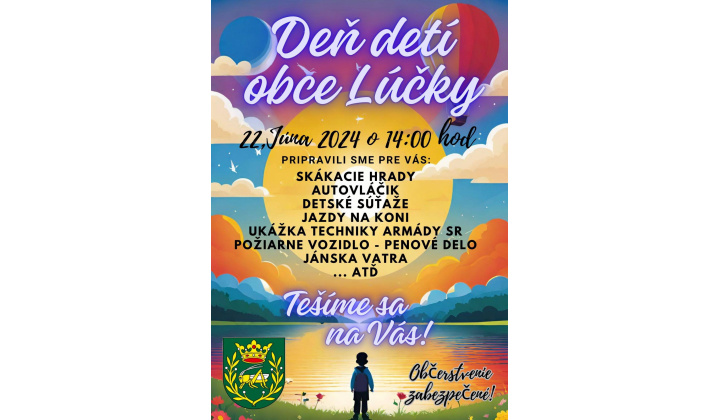 Fotka pre článok Pozývame Vás na deň detí obce Lúčky, už 22.6.2024